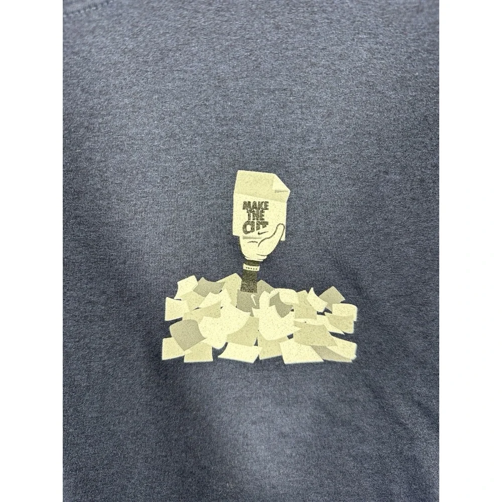 Nike Make The Cut Keep Best Toss Rest Dri-FIT T-Shirt Mens M Navy 2023